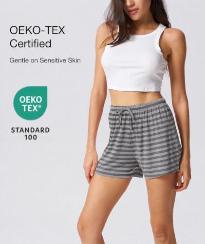 Image of GYS Women's Bamboo Viscose Cooling High Waisted Pajama Shorts