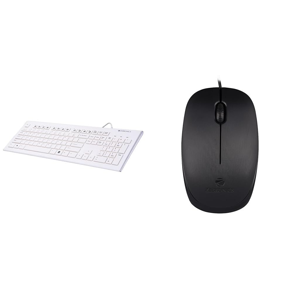 ZEBRONICS Zeb-DLK01 Wired USB Multimedia Keyboard with 104 UV Coated Keys, Rupee Key, 12 Hot Keys(Wh (B0BBQB7Y98) Amazon Price History, Amazon Price Tracker