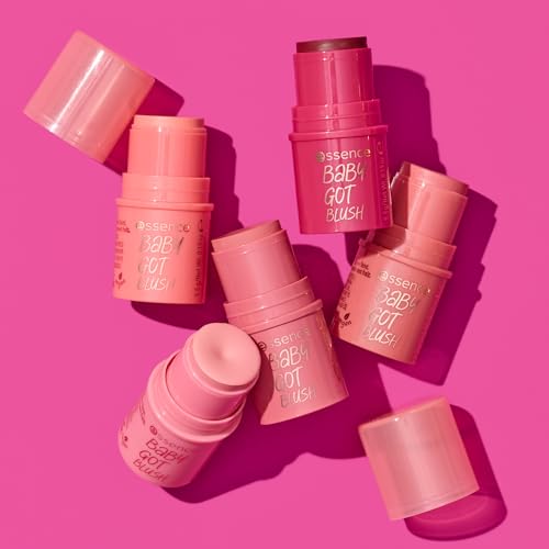 Image of Essence baby got blush 50 cherry cherry baby, cream blush stick, red tone, natural glow, easy blending, dewy finish, 5.5 g