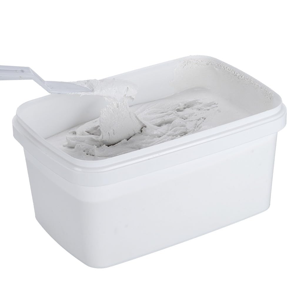 Ideen mit Herz Pasta estructural para estructuras 3D en relieve en diferentes superficies | blanco | 400 g (fino, 2 kg)