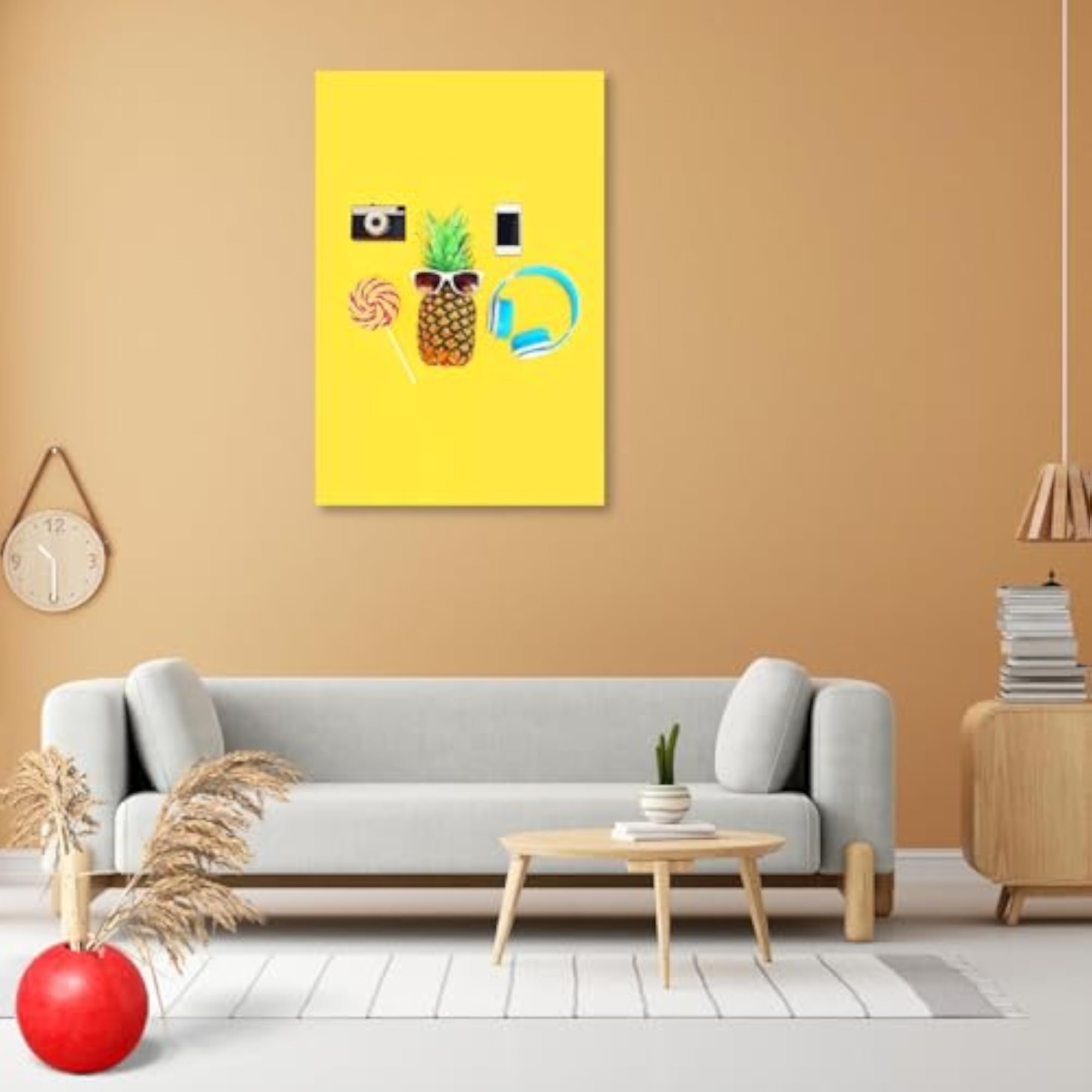Pineapple with Sunglasses D2 Peel & Stick Vinyl Wall Sticker