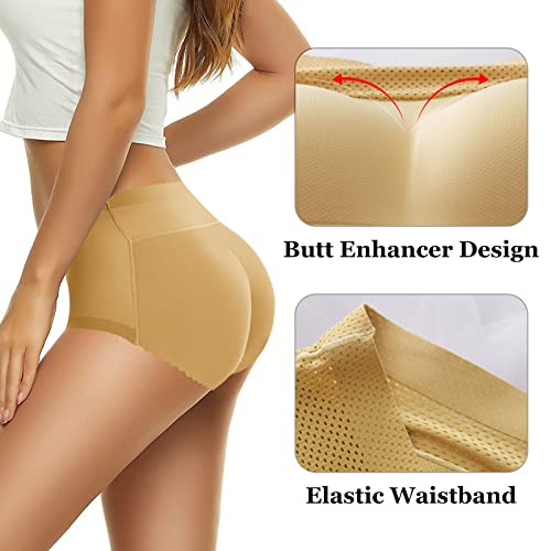 Aivtalk 2 Pack Womens Butt Pads Enhancer Panties Seamless Hip Control Underwear Shapewear Butts Lifter Shaper Fake Hip Briefs Breathable Ass Push Up Boyshorts For Lady #TOP3