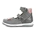 Memo Anna Supportive AFO Brace-Like Orthopedic Mary Jane Shoe, Grey/Pink, 30 (13 M US Little Kid)