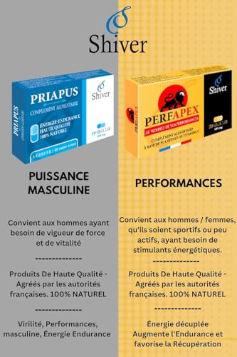 Priapus - Shiver - Puissance Masculine - Énergie | Performance | Endurance - Formule Virilité Homme - Ginseng – Image 7