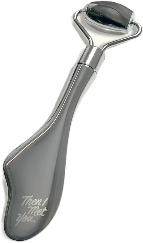 Then I Met You Golki Sculpt & Lift Guasha Roller, Dual-Ended Facial Massage Tool for Lymphatic Drainage, Jawline Sculpting, Puffiness Reduction, Use with Moisturizer and Serum, Home & Travel Skincare