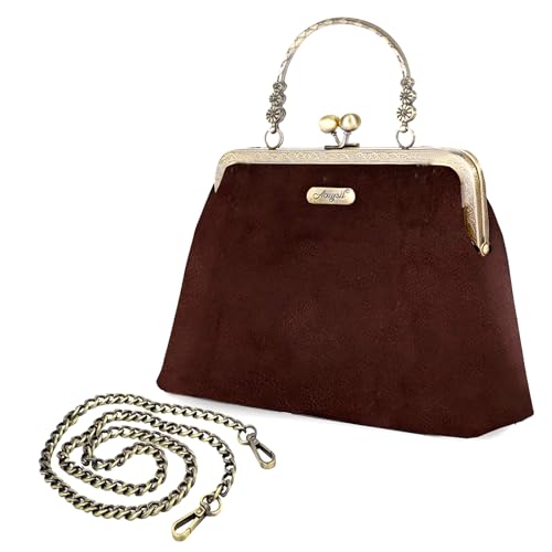 Image of Evening Bag Vintage Purse Kiss Lock Purses and Handbags for Women Formal