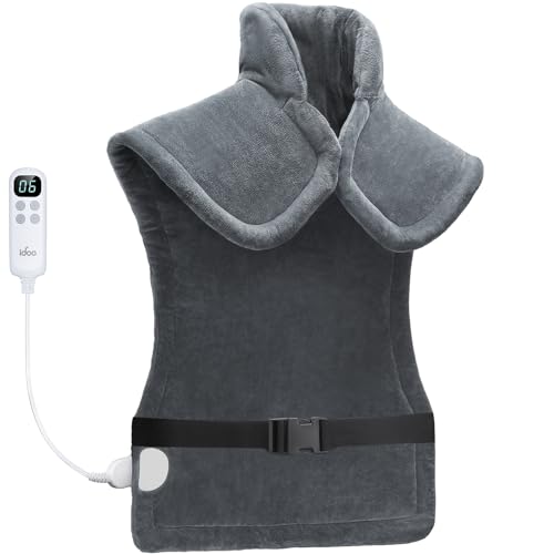 iDOO Heating Pad XXL for Back Pain Relief, FSA HSA Eligible, Electric Heating Pad for Neck and