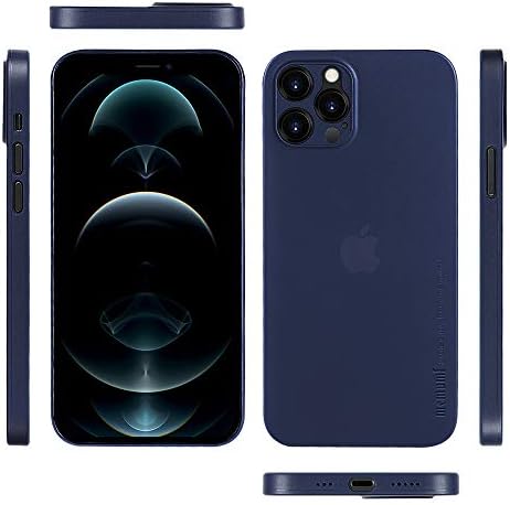 memumi Case for iPhone 12 Pro, Matte Finish Coating 0.3mm Ultra Slim Fit PP Hard Case [Anti-Fingerprint, Anti-Slip, Anti-Scratch] Compatible with iPhone 12 Pro 6.1"