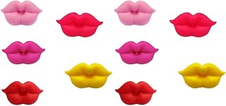 Toddmomy 10 Pcs Infant Pacifier Baby Lip Pacifier Funny kiss Pacifier Lip Shaped Pacifier Funny Lips Baby