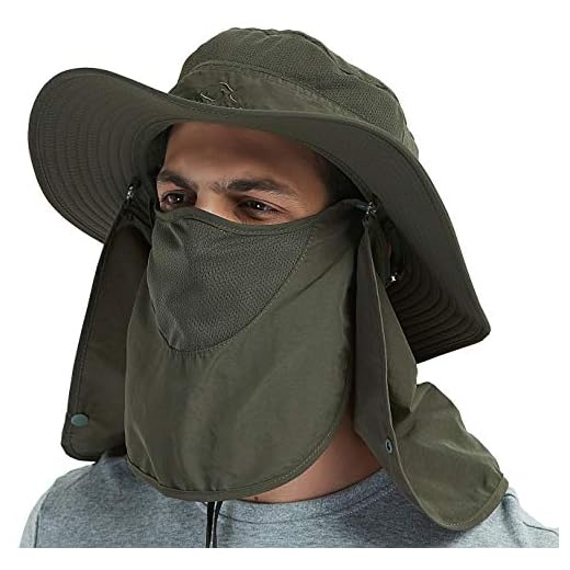 Wide Brim, Lightweight Hat With Detachable Neck and Face Flaps