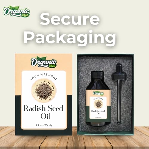 Image of Organic Zing Radish Seed (Raphanus sativus) Oil | Pure & Natural Carrier Oil for Massage, Skincare & Haircare- 30ml /1.01fl oz