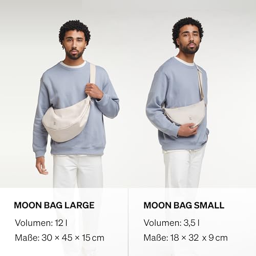 GOT BAG Moon Bag Small | Wasserfeste Umhängetasche Halbmond | Stylische Crossbody Bag mit verstellbarem Gurt