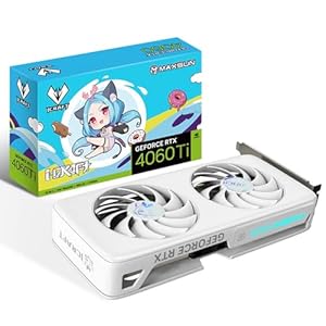 maxsun GeForce RTX 4060 Ti iCraft OC ACGN Limited Edition 8GB GDDR6 (PCIe 4.0, DLSS 3.5, HDMI 2.1, DisplayPort 1.4a, RGB, Anime White GPU)