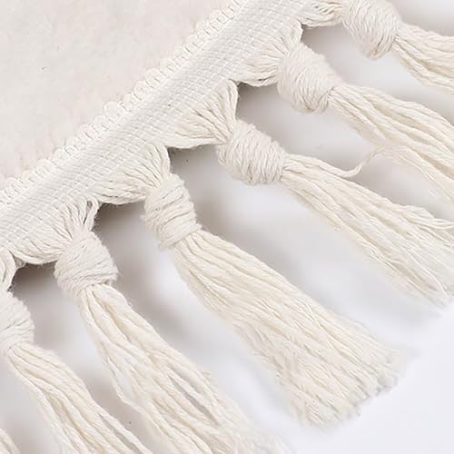 Tapis de chambre d'enfant doux à pompons avec envers antidérapant - 7