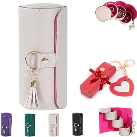 pupken Layered Travel Jewelry Case, Elegant Storage, Always Ready to Shine, Three Distinct Layers, for Women Jewelry Box, Travel Jewelry Case Organizer (Ash gray) Cover