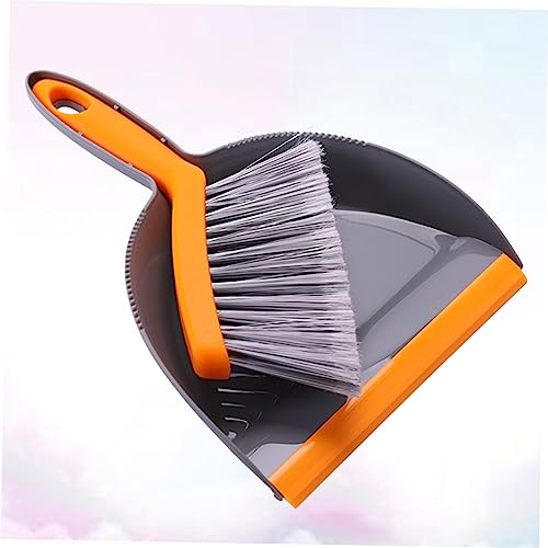 PACKOVE Mini Kehrset mit Besen und Kehrschaufel Reinigungsset für Büro und Orange Kompakt für Enge Räume Ergonomischer für Komfortables Arbeiten und Kleine Flächen – Bild 7