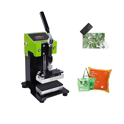 Mini máquina de presión térmica manual 600W con placas dobles miniatura 1