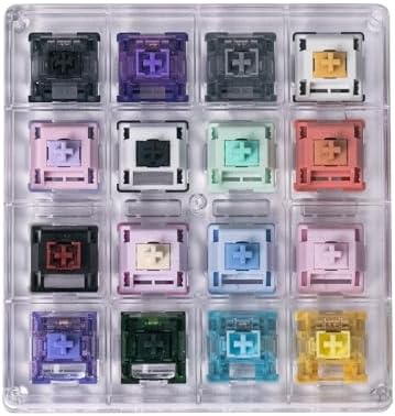 MonsGeek x Akko Acrylic 16-Key Switch Tester Mechanical Keyboards Testing Tool with Dust-Proof Cover