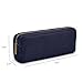 DOBMIT Pencil Pen Case, Canvas Pencil Pouch Big Capacity Pen Bag with Zipper Durable Stationary Storage Bag for Adult Students Officers-Blue