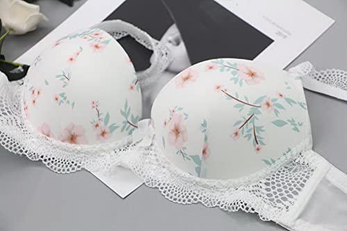 Ensemble lingerie dentelle push up noir et blanc bonnet 40E - 3