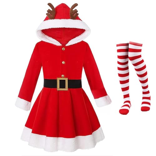 Costume de Noël fille pour séance photo souvenir et fêtes de carnaval