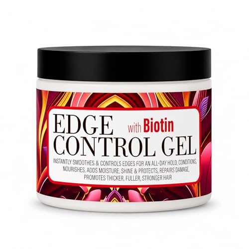 Gold Banner Beauty Products GOOD2GRO BIOTIN Edge Control Gel 4oz – Instant Hold, Moisture & Shine, Repair & Restore For Thicker Edges – Vegan & Cruelty-Free for Sleek, Healthy Edges