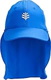 Coolibar UPF 50+ Kids' Surfs up All Sport Hat - Sun Protective (Small/Medium- Baja Blue)