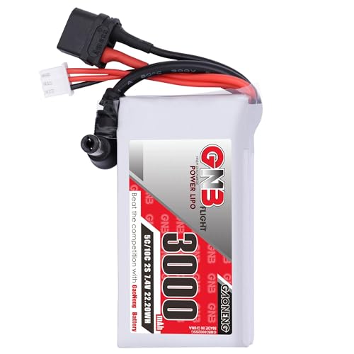STASRC GAONENG GNB 3000mAh 2S 7.4V 5C Lipo Battery for Fatshark Glasses Dominator Skyzone FPV...