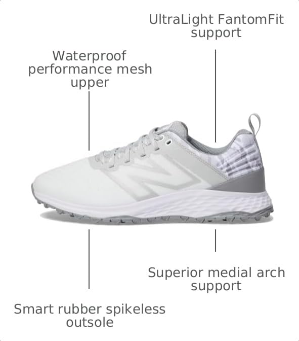 Image of New Balance Men's Fresh Foam Contend V2 Golf Shoes