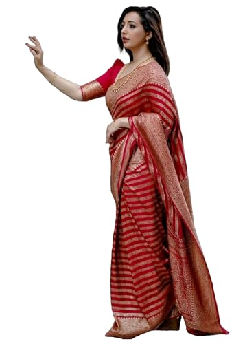 Sari en soie Lichi jacquard doux sublimez votre féminité avec poésie 13446