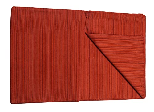 Image of THARUNSHA ELITE 100% Natural Pure Cotton All Weather Blanket /Solapur Bedsheet /Top Sheet /AC Comforter Elegant Design- Single Size 60 inches x 90 inches (Maroon)