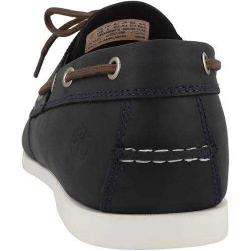 Timberland Homme Cedar Bay 2 Eye Boat Shoe, Navy Full Grain, 43 EU