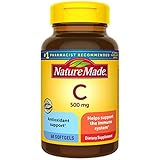 Nature Made Vitamin C 500 mg Softgels, 60 Count to Help Support the Immune System