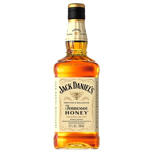 Jack Daniel's Tennessee Honey - Tennessee Whiskey - Echter Honig, mit feinen Noten von Schokolade - 0.7L/35% Vol.