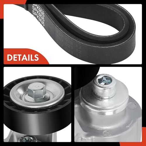 A-Premium Serpentine Drive Belt Kit with Tensioner Compatible with Volkswagen Cars - Passat 2012-2014, Beetle 2006-2010 2012-2015 - 2.5L by A-Premium - Image 7