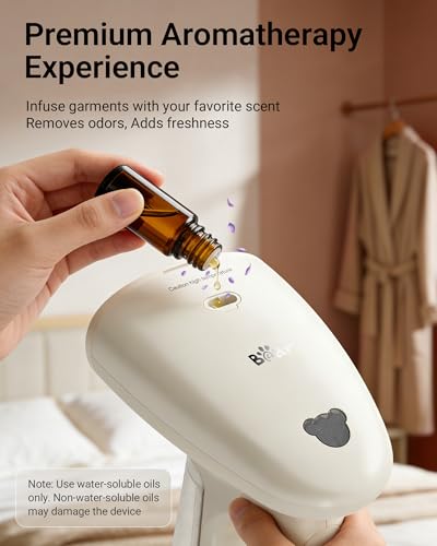 Bear Steamer for Clothes, Handheld Clothes Steamer,1300W Strong Power Garment Steamer with 230ml Tank,Fast Heat-up, Auto-Off, Steam Iron Fabric Wrinkle Remover with Brush for Home and Travel - Image 6