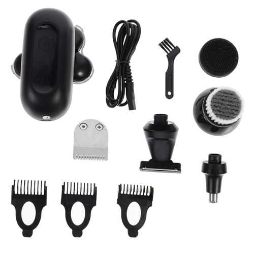 HAPINARY Afeitadora multifuncional hombre afeitadoras maquinillas de afeitar electric razor men electric shaver men recortadora de barba eléctrica recortadora electrica abdominales Black