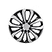 CCI Wheel Covers 106114SB, Automotive Grade ABS, Gloss Painted/Black and Silver, 14 Inch, 10 Spoke, Universal Fit