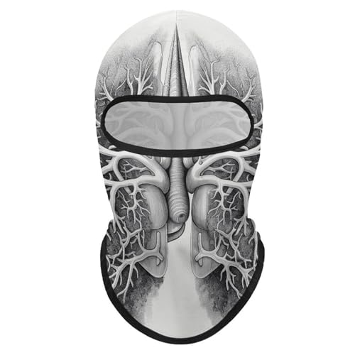 Máscara facial de pasamontaña con diseño vectorial para hombres y mujeres, protección solar, transpirable, cubre todo el rostro y cuello para senderismo, ciclismo, running y conducción miniatura 7