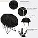 Northroad Oversized Camping Moon Chair, Outdoor Padded Saucer Folding Round Chair, Supports up to 400 lbs for Outdoor Hiking Fishing Picnic Lawn