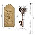 DerBlue 60 PCS Key Bottle Openers,Vintage Skeleton Key Bottle Opener, Wedding Favors Key Bottle Opener Rustic Decoration with Escort Tag Card