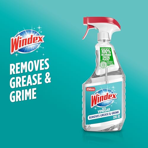 windex vinegar glass and surface cleaner spray bottle packaging designed to prevent leakage and breaking surface cleaning spray 23 fl oz