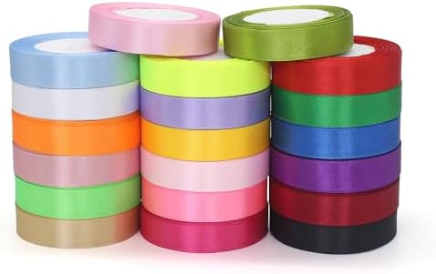 20 Colors 3/4 inch 500 Yard Ribbon Width for Valentine’s Day Flower Bouquet Arts Crafts Sewing 20 x 25 Yard Each Roll Ribbon for Trim Bow Merry Christmas Decoration 20 Colors 3/4 inch 500 Yard Ribbon Width for Valentine’s Day Flower Bouquet Arts Crafts Sewing 20 x 25 Yard Each Roll Ribbon for Trim Bow Merry Christmas Decoration