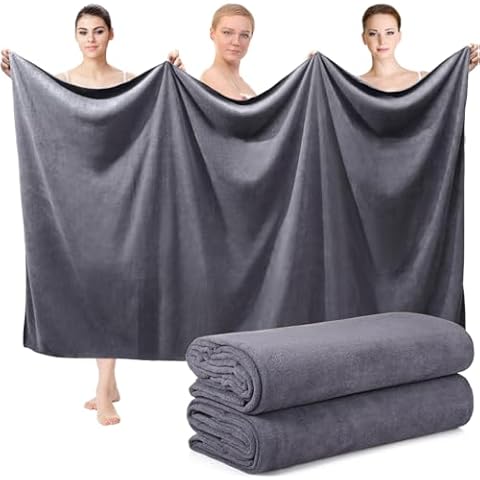 Mixweer Microfiber Oversized Bath Towels Cover