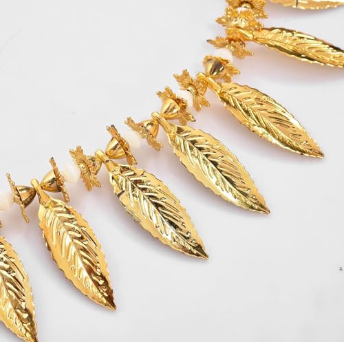 Image of Golden Leaves Home Decoration Hanging Toran Main Door Garlands Handmade Bandhanwar Door Entrance Hanging HomeTraditional Wall Decor Diwali Decoration Diwali Gift