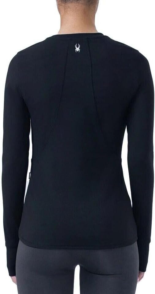 Spyder Women's Crewneck Base Layer Active Top with Ribbed Side Panels - Image 4