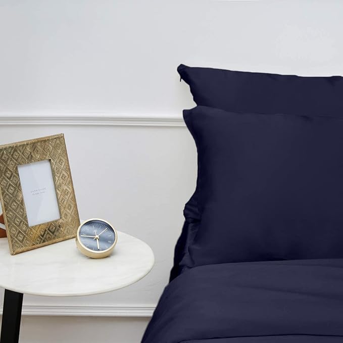Image of RAGGLE Satin Silk Pillowcase for Hair and Skin Standard Size 18 inchX 28 inch with Soft Breathable Smooth Cooling Pillow Covers for Sleeping or Pillow Protector (2, Blue)