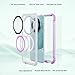 FONREST for Huawei Mate 60 Pro/60 Pro+ Frosted Translucent IP68 Waterproof Case with Magnet Ring for Wireless Charging Full-Body Sealed Slim Snow-Shock-Dust-Proof Underwater Cover w/Lanyard (Purple)