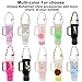 3tyto Stanley Cup Accessories Set Including Water Bottle Handle Strap,Siliocne Straw Cover, Stanley Charms for Stanley Cup (Black Gold)