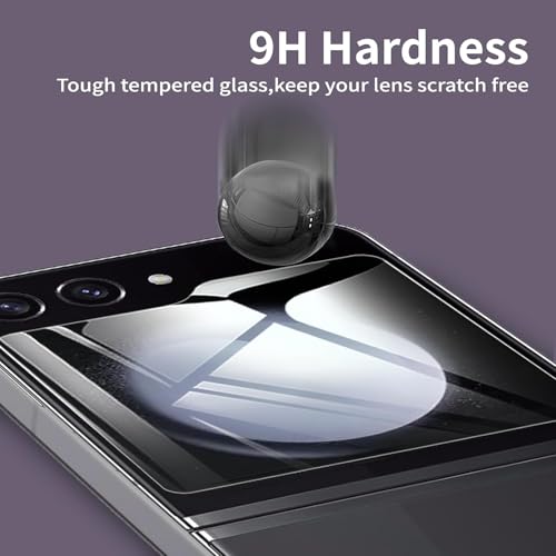 Image of Casecandy - (3 Pack Tempered Glass Screen Protector For Samsung Z Flip 6 | Edge to Edge Z Flip 6 Tempered Glass Guard - HD